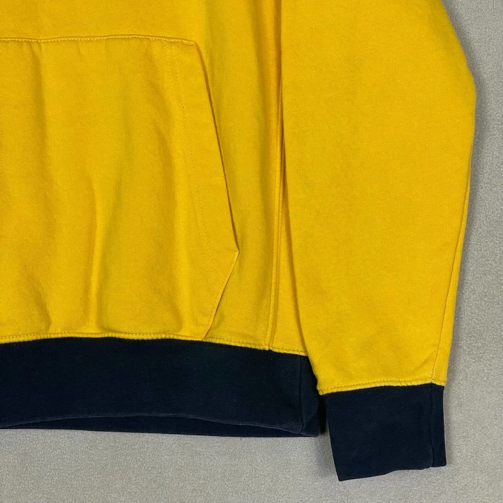Nike Hoodie Adult Small Yellow Pinwheel‎ Evolution Of The Swoosh Mens